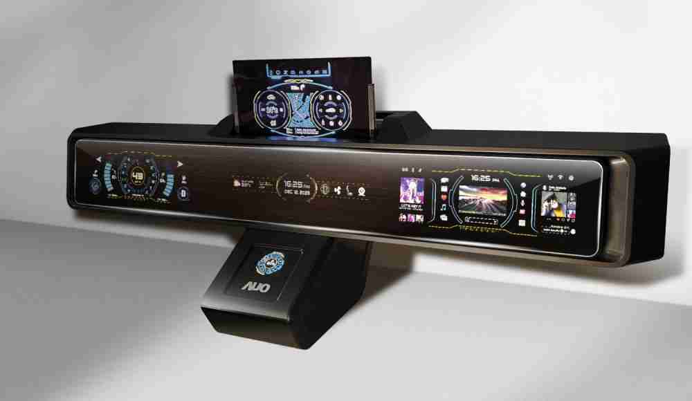 菠菜论坛Micro LED沉浸式车舱显示方案结合 可卷式、、可伸缩的Micro LED应用并可呈现不同的质感纹路，，展现人性化设计