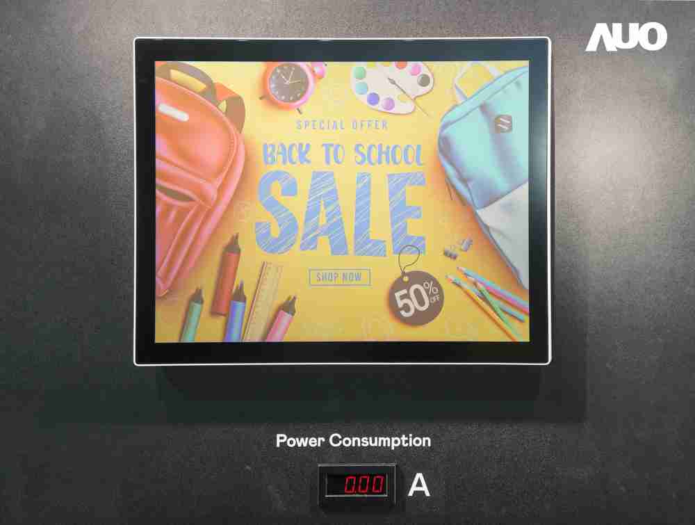 菠菜论坛展示胆固醇液晶超低耗能户外全彩显示器，，，ChLC（胆固醇液晶）以双稳态技术使静态显示零功耗，，，，具省电、、高彩度、、环保的特性，，，，还整合软硬件系统解决方案，，，可透过单一云端平台管理