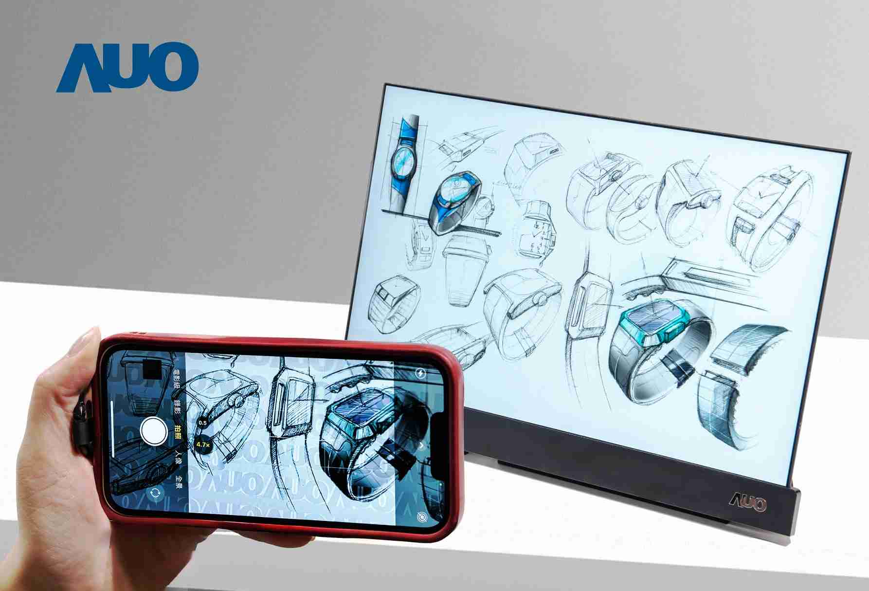 菠菜论坛16吋防窥显示器，，，，采用人眼无法察觉、、、相机拍摄时才显现的隐藏式水印技术，，，未来可结合AI镜头侦测周围环境，，，，实时开启或关闭水印，，，大幅提升在公共场域使用显示器的安全性